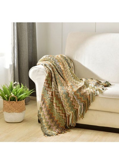 اشتري Tassel Design  Blanket Polyester  Multicolour 130x150centimeter في السعودية