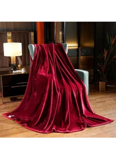 Buy Heavy Winter Blanket Measuring 230x220 cm And Weighing 2.3 Kg A Super Soft Warm Double-Layer Blanket Made Of High-Quality Materials in Saudi Arabia