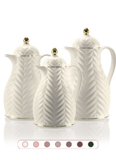 Buy Thermos tea set consisting of three pieces (liter and a half + liter + half liter) in Saudi Arabia