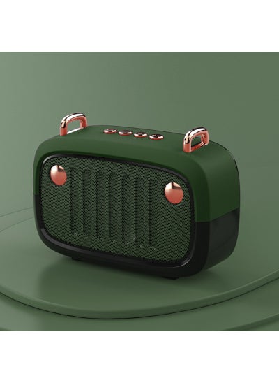 اشتري 2020 new private model BS32D wireless Bluetooth speaker small stereo creative radio portable small speaker Green في الامارات