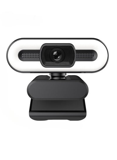 Buy 2K Webcam with Light, HD Auto Light Correction Web Cam with Adjustable FOV, HDR-Enabled Gaming Webcam with Ring Light for Teams, Zoom, Pc/laptop/mac/desktop, (2K) in UAE