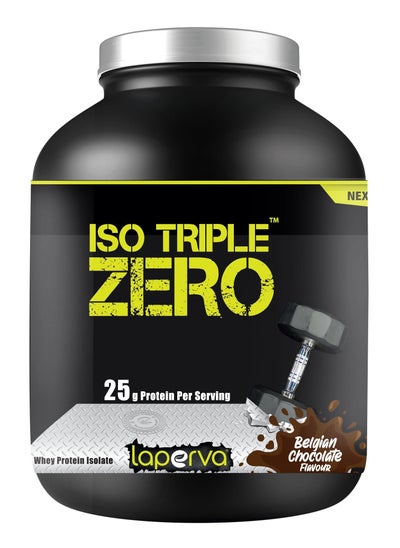 Buy Laperva Iso Triple Zero Next Generation Whey Protein Isolate- Belgian Chocolate, 2 LB - Zero Sugar, Zero Carb, Zero Fat - Rapid Absorption for Muscle Growth and Recovery - Soy-Free, Gluten-Free. in Saudi Arabia