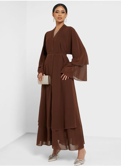 اشتري Layered Hem Abaya في الامارات