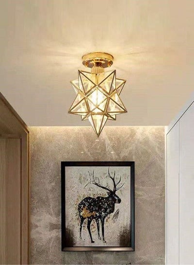 Buy Modern Creative Iron Ceiling Lamp for Living Room Bedroom Balcony Ceiling Lighting Fixture in UAE