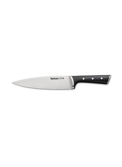 Buy Tefal Ice Force 20 cm Chef Knife Black in Saudi Arabia