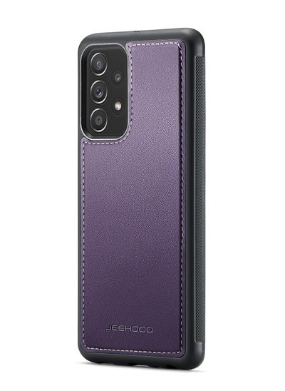 Buy CaseMe Phone Case Compatible with Samsung Galaxy A23 Luxury PU Leather Back Cover Cover Compatible with Samsung Galaxy A23 - Purple in Egypt