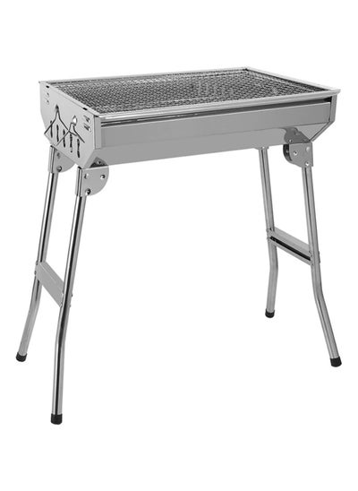 Buy BBQ Grill Stainless Steel Outdoor Bharcoal Barbecues & Smokers Portable Colding Camping Table With Storage Lightweight 73 CM X 33 CM X 70 CM in UAE