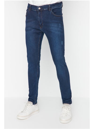 Buy Indigo Men's Skinny Rake Jeans in Egypt