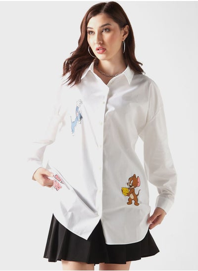 Buy Tom & Jerry Print Shirt in Saudi Arabia