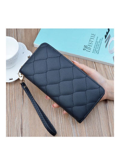 Buy PU Leather High Quality Wallet Bag Black in UAE