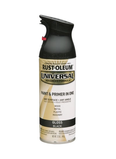 Buy Spray Paint Universal Gloss Black 12oz in UAE