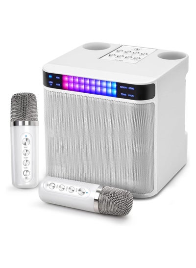 Buy YS 223 Portable Wireless Bluetooth Karaoke Speaker Stereo Bass With Dual Microphones in UAE