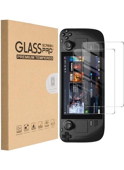 Buy 2-Pack Screen Protector for Steam Deck 7-Inch (2021&2022), 9H Tempered Glass Film, Anti-Scratch HD Clear in Saudi Arabia