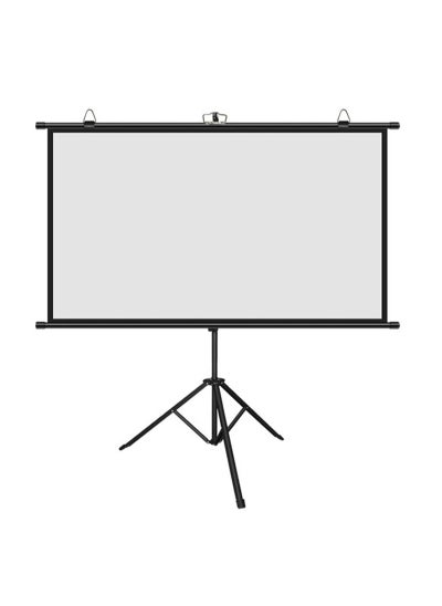 Buy 72 inch 16:9 Portable Projector Screen With Tripod Stand HSZJMB-72 Black in UAE