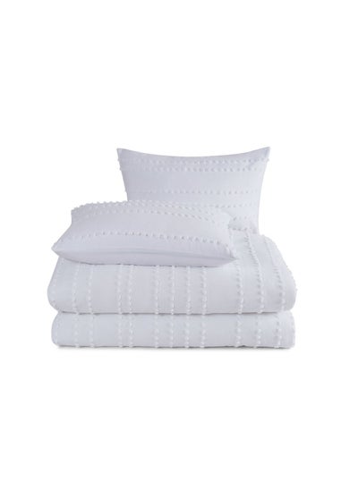 Buy TTC Lola Love 3-piece Comforter Set 160x240cm - White in UAE