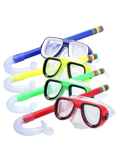 Buy Snorkeling, Swimming, and Sports Activity Mask for Boys and Youth, Diving and Snorkeling, with Anti-Fog Glass, Includes 2 Pieces by SportQ in Egypt