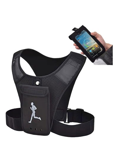 اشتري Running Vest, Mobile Phone Holder for Running Vest, Reflective Breathable Lightweight Men's Women's Running Vest, Suitable for Cycling, Running, Mountain Climbing, Outdoor Cycling Backpack في الامارات