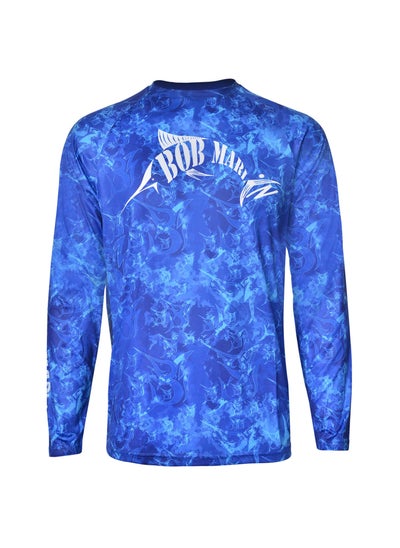 اشتري Bob Marlin UPF50 Long Sleeve Youth Performance Shirt Grander Blue في الامارات