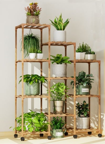 اشتري 10 Tier Wood Plant Display Stand في السعودية
