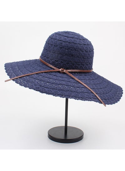 Buy New Fashion Big Eaf Bow Hollow Fisherman Hat in UAE