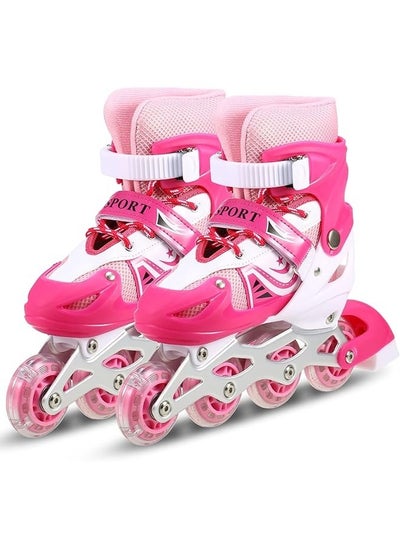 Buy Pepisky Children Roller Skates Adjustable Inline Skating shoes Outdoor Roller Skates for Boys Girls in Egypt