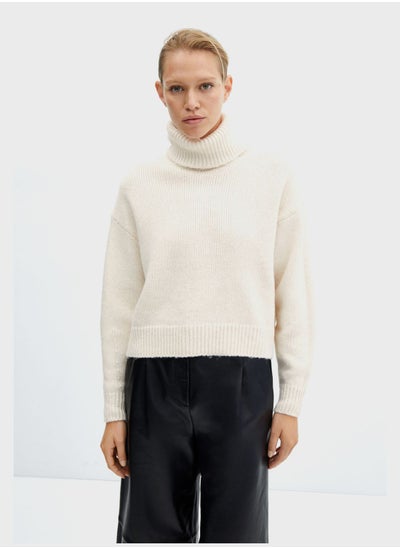 اشتري Turtle Neck Knitted Sweater في السعودية