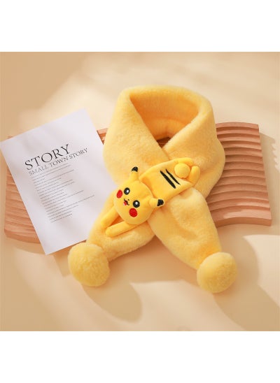 Buy Kids Cartoon Dragon Plush Scarf Winter WarmPickup yellow Pickup yellow in Saudi Arabia