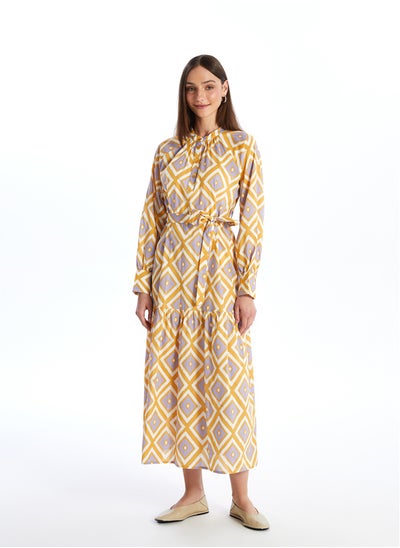 Buy Patterned Long Sleeve Women's Shirt Dress in Egypt