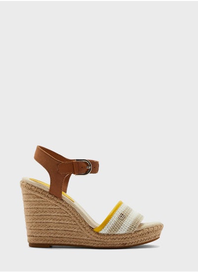 Buy Crochet High Wedge Sandals in UAE