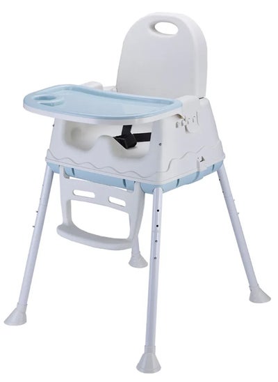 Buy Baby high Chair 4-In-1 Adjustable Legs, Convertible To Dining Booster Seat, Suitable For Baby Boys And Girls in Saudi Arabia