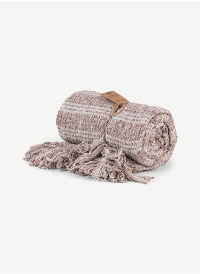 اشتري Luminia Knitted Throw Mocha في الامارات