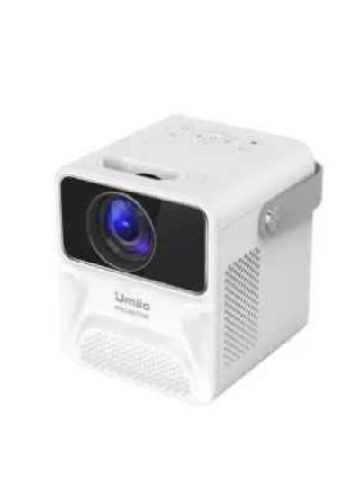 Buy Smart Android 700ANSI Lumens Auto Focus And Auto Keystone 1080P 4K Android 9.0 TV Download Apps Bluetooth WiFi Portable Home Theater Video Projector BBQ7 White in UAE
