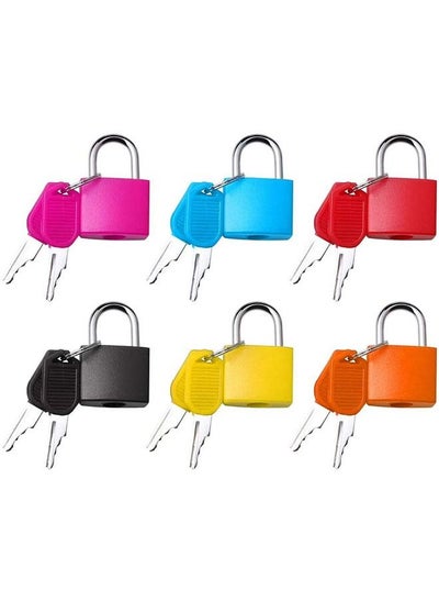 اشتري Set of 6 Multicolor Small Padlocks with Keys في الامارات