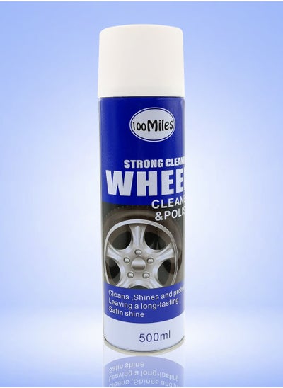 Buy 100 Miles Wheel Cleaner And Polish The Road to a Long-Lasting Satin Shine 500ml in Saudi Arabia