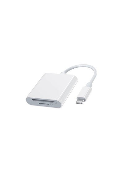 Buy iPower Lightning To SD Card And TF Card Camera Reader White in Saudi Arabia