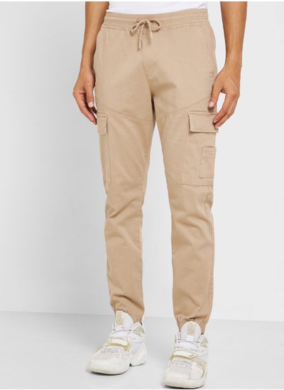 Buy Essential Slim Fit Cargo Pants in UAE