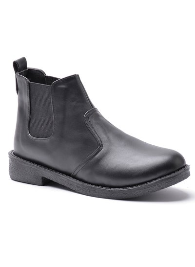 Buy Boots For Women Leather  -Black in Egypt