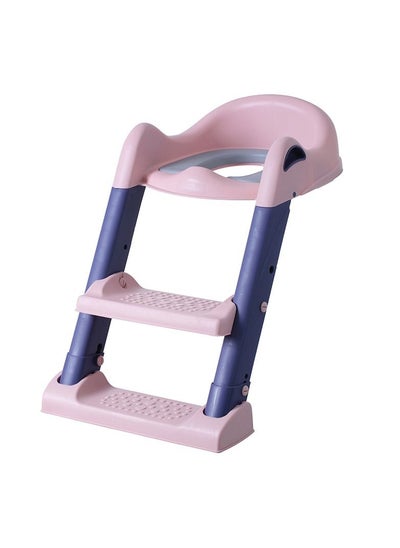 Buy Eazy Kids Step Stool Foldable Potty Trainer Seat- Pink in UAE