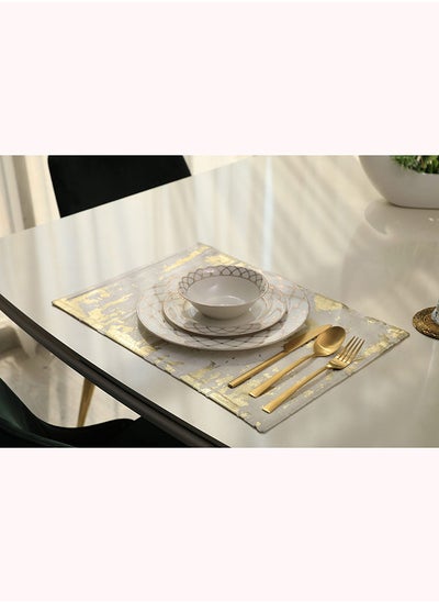 اشتري Amara Placemat Gold 33x48cm | Cotton في الامارات