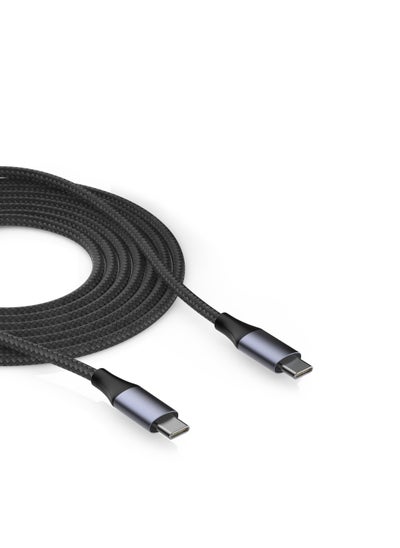 Buy USB C Cable 1M, Braided 100W Power Delivery PD Fast charge Cable USB C to USB C for iPhone 15 Pro/15 Pro Max/15/15 Plus, iPad mini 6, MacBook Pro/Air, iPad Pro, Samsung S23+, Huawei P60 in Saudi Arabia