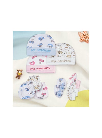 Buy MY NEWBORN Baby Boy Cotton gloves and hats and socks in UAE