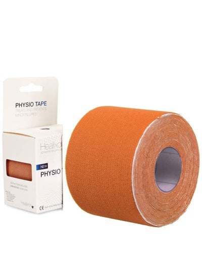 Buy Physio Tape Breathable & Waterproof Latex Free Sports Tape for Muscles & Joints, 5.0CM×5M - Orange in Egypt