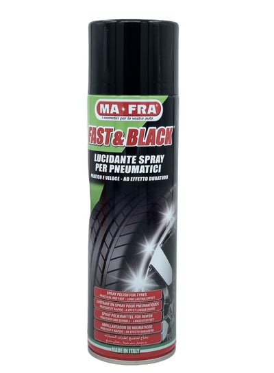Buy Fast And Black Tyre Polisher Spray For Car Care, 500 Ml in Saudi Arabia