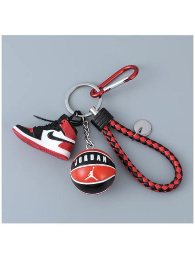 Buy keychain mini basketball shoes package pendant gift JD in UAE