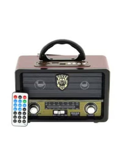 اشتري Bluetooth Radio With Remote M-108BT Brown/Black في مصر