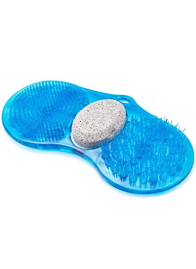 اشتري Foot Cleaning Bath Shower Brush Pumice Scrub Oceanic Stone Exfoliating Feet Scrubber Cleaner Sole Massager Slippers Pedicure Tool في الامارات