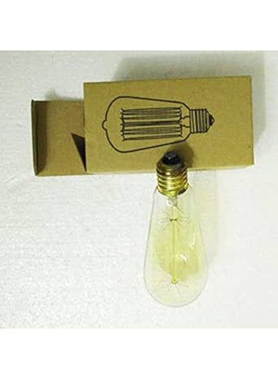 Buy Clear Glass's Edison Retro Vintage Incandescent Bulb 40w 220v E27 St64 Yellow in Egypt