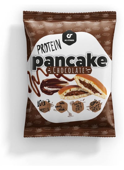 Buy Go Fitness 12 Protein Pancakes - High Protein Snack, Freshly Baked & Extremely Delicious - Protein Bar Alternative with 10 g Protein Per Pancake (Chocolate) in UAE