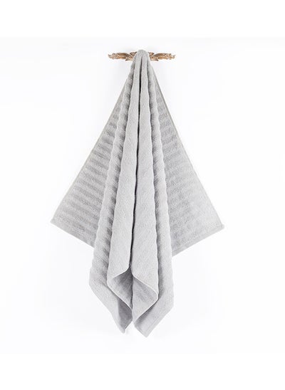 اشتري Cesme Bath Towel, Grey - 600 GSM, 70x140 cm في الامارات