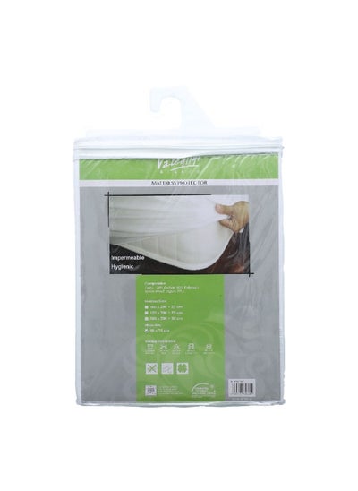 Buy 2-Piece Smooth Finish Polyester Pillow Protector Set White 50 x 75 cm VL PPCQ2PC in Saudi Arabia